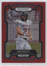 2024 Panini Prizm Draft Picks Red Prizm 226/299 Wes Welker #86 3hd