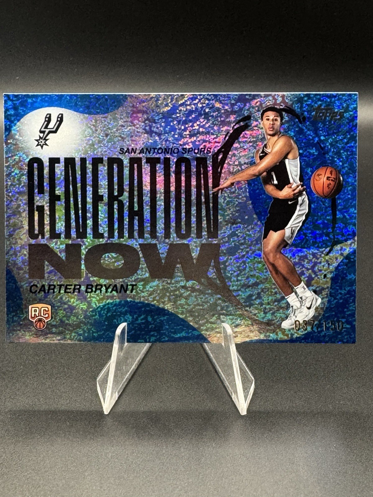 2025-26 Topps Generation Now Carter Bryant #GN-14 Blue Holofoil /150 (RC)