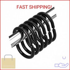 Amazer Black Shower Curtain Hooks Rings, 24 Pcs Plastic Shower Curtain Rings, Pl