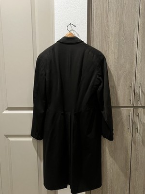 Vintage 1910/1920s era Men's Black Double-Breasted Frock coat