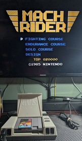 Mach Rider Nintendo Entertainment System NES Cleaned and Tested Works