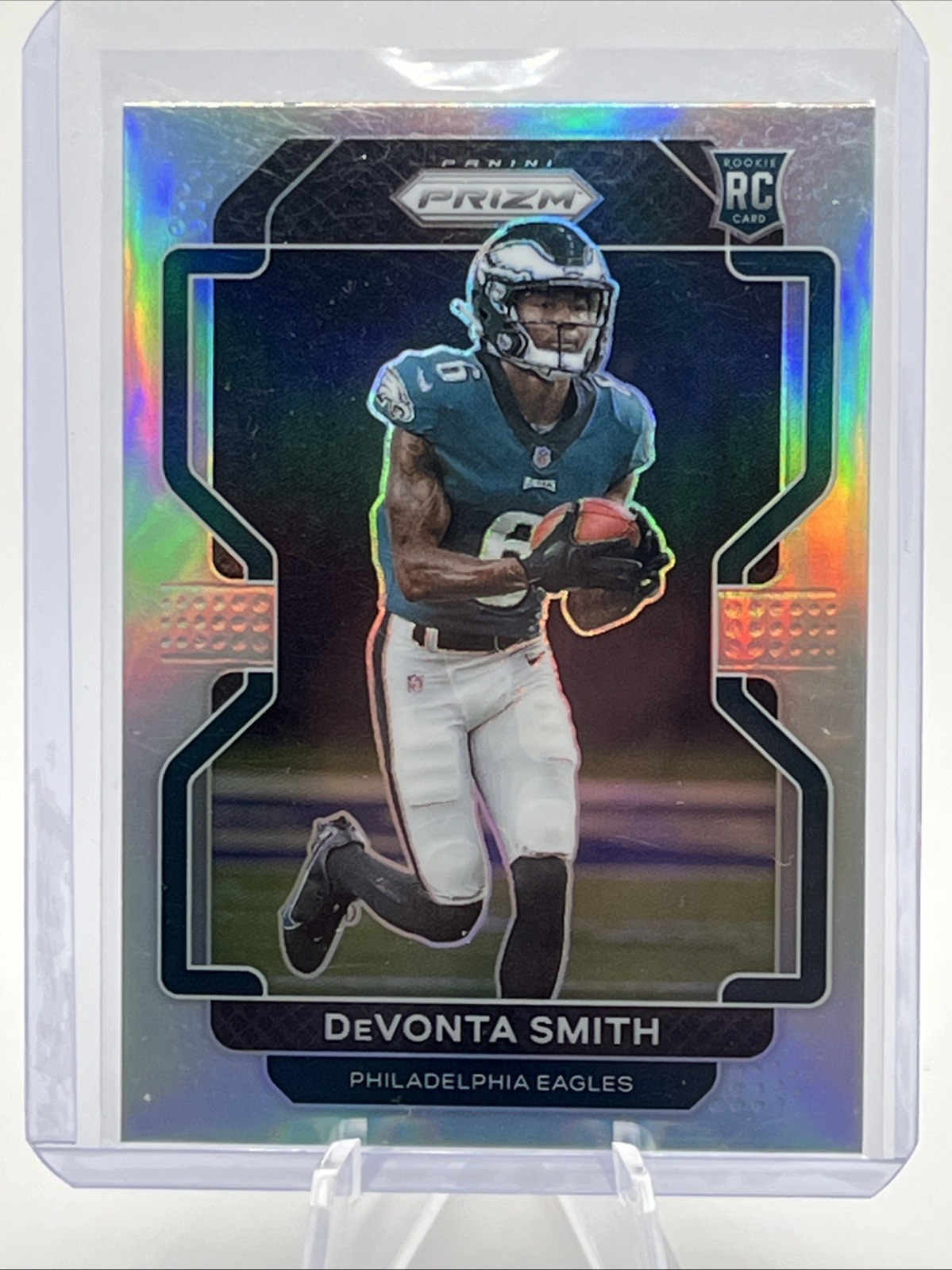 2021 Panini Prizm - Rookie Variation Devonta Smith #V-335 Silver Prizm (RC)