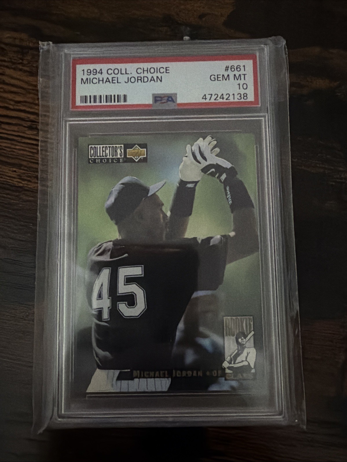 1994 Collector’s Choice #661 Michael Jordan White Sox HOF PSA 10 GEM MINT