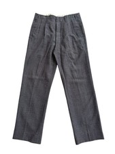 Vintage 1960s Japanese Bespoke Wool Tweed Trousers Sato Tailor Otaru