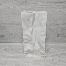 Rosenthal Germany Tapio Wirkkala Vintage Pop Art Crinkle White Paper Bag Vase 9"