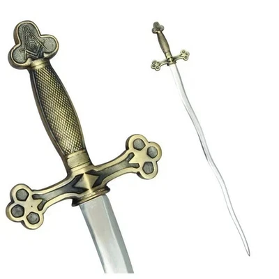 Blue Lodge Masonic Sword Snake Flaming Blade Square Compass G Storage Case - Image 1 of 3