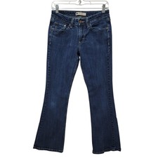 LEVI'S 518 Superlow Bootcut Jeans Women's Junior's Sz 7 Short Stretch Faded