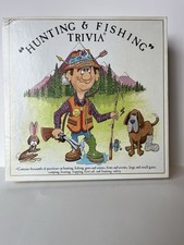 Hunting & Fishing Trivia Game Vintage 1985 Made In USA Age 8+