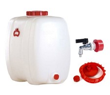 Graf Getr&auml;nkefass Kunststofffass Oval 150 Liter mit Messing Auslaufhahn 3/4"