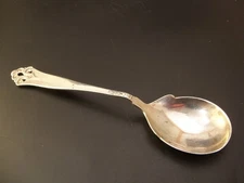 Vintage Norwegian Thorvald Marthinsen 830s Silver Lillemor Serving Spoon 6 "