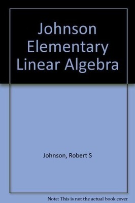 Elementary Linear Algebra