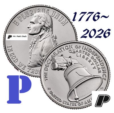 1776 2026 P Declaration of Independence Quarters from Rolls (1 COIN) - PRESALE