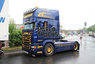 LKW Foto Scania R 730 Truck Deutschland blau EWERS Hamburger Arroganz HAM #f1pr