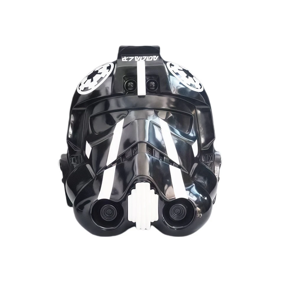 Star Wars TIE Fighter Pilot 2MAY-RD Helmet Wearable Resin Full Mask Cosplay Prop - Image 3 of 4