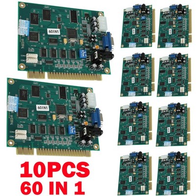 10x 60 In1 Multicade PCB Board CGA/VGA Output For Classic Jamma Arcade Game NEW
