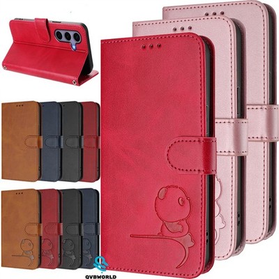 Für Samsung S20 S10 S9 S8 Note 20 10 9 Hülle Luxus Leder Wallet Case Handy Cover