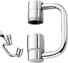 Rotatable Faucet Aerator Extension, Universal Sink Faucet for Splash Reduction