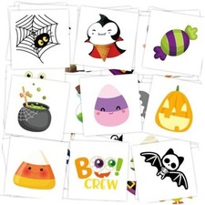 144 Pcs Halloween Tattoos for Kids Halloween Party Favors