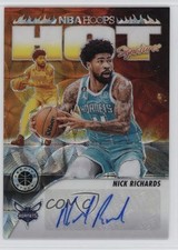 2023-24 NBA Hoops Premium Stock Hot Signatures Prizm /75 Nick Richards Auto 5h8