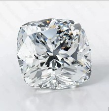 10 Ct Natural Certified Diamond White D Grade VVS1 Grade Cushion Cut Gemstone
