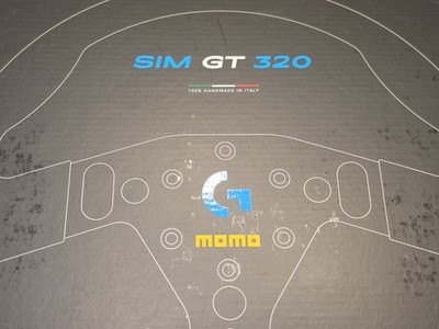 MOMO SIM GT 320 Steering Wheel For Logitec RS50 Racing Simulator Made In Italy