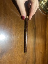 Penna Stilo Waterman Gentleman Tartarugato - Oro Massiccio. Pennini 18 K