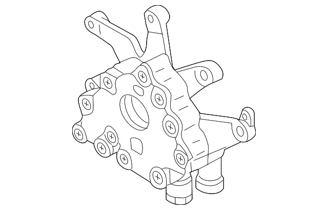 Genuine Nissan Titan Armada NV2500 NV3500 5.6 Engine Oil Pump - Image 2 of 4