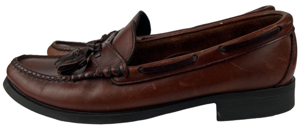 Mocasines para caminar de cuero marrón Sebago para mujer talla 10,5 Foto 2 de 4