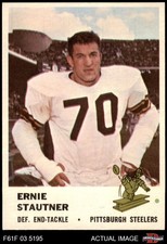 1961 Fleer #125 Ernie Stautner Steelers HOF Boston College 7 - NM