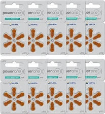 Power One Hearing Aid Batteries p312, SIZE 312 (60 Pack) - Exp May 2029