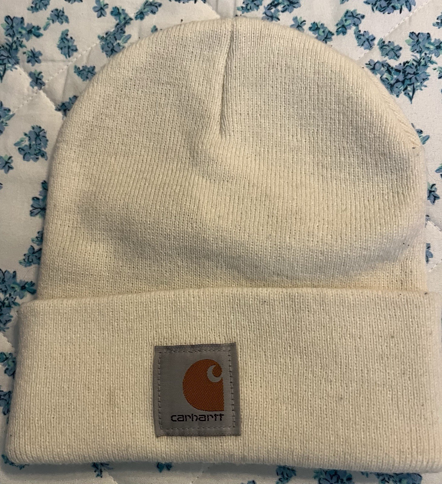 Carhartt Cream Knit Winter Beanie for Men and Women