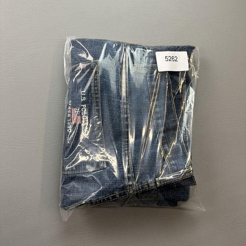Vintage US Polo Assn Jeans Mens 34x32 34x31 Dark Wash Baggy Skate Jorts Y2K - Picture 15 of 15