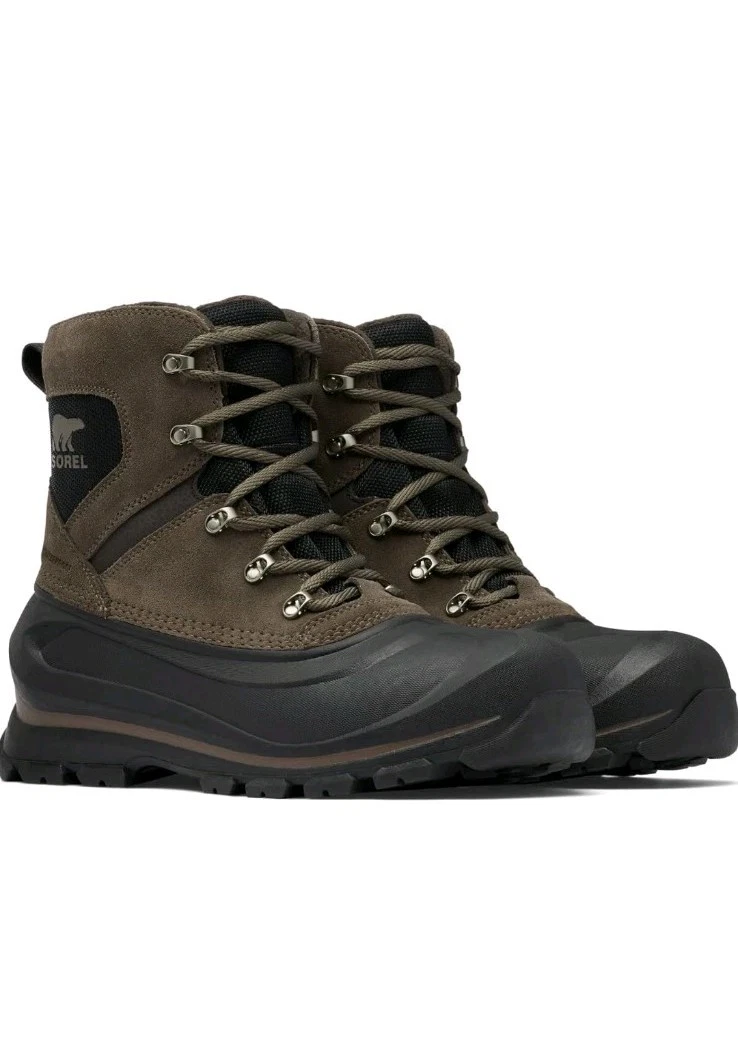 NWT Sorel Mens Buxton Lace Boot Insulated Waterproof Boots Major/Black Size 7