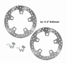 Enforcer 11.5" Front Brake Rotors w/ Bolts for Harley Touring Street Glide 00-07