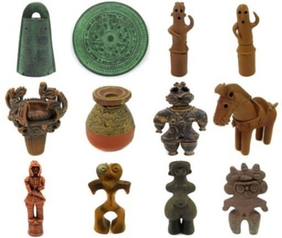 Haniwa Dogu & Bronze Items Full Set of 12 Complete Capsule Gashapon Toys