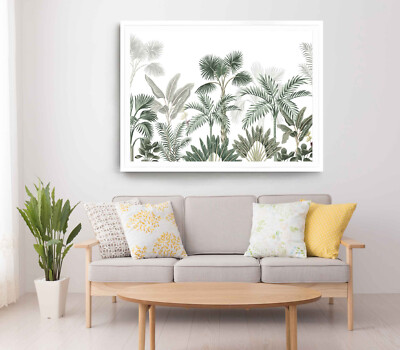 Tropical Trees Print, Palms Wall Art, Vector Trees Framed Trees Wall Art, Vector