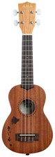 Kala Ka-15s-H1 - Satin Mahogany Soprano with Hawaiian Islands, with Bag UB-S