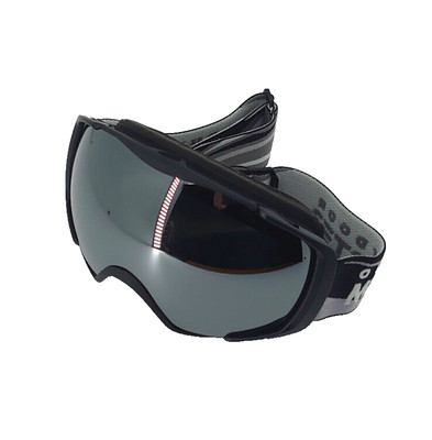 OutdoorMaster PRO Skibrille Snowboardbrille Unisex UV400 AntiFog schwarz silber