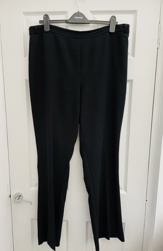MARINA RINALDI Black Smart Trousers Sz 18 38W 32L Mint Condition