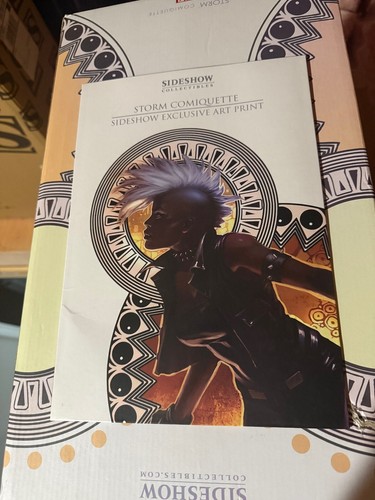 Sideshow Storm Comiquette Statue Exclusive w/Art Print Marvel X-Men Avengers - Picture 8 of 10