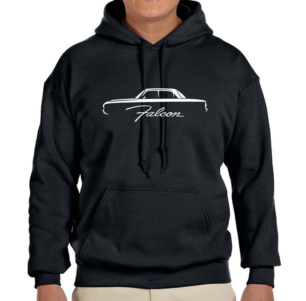 shadows S Logo foodie Lサイズ 1960-63 Ford Falcon Coupe Outline Design Hoodie Sweatshirt FREE