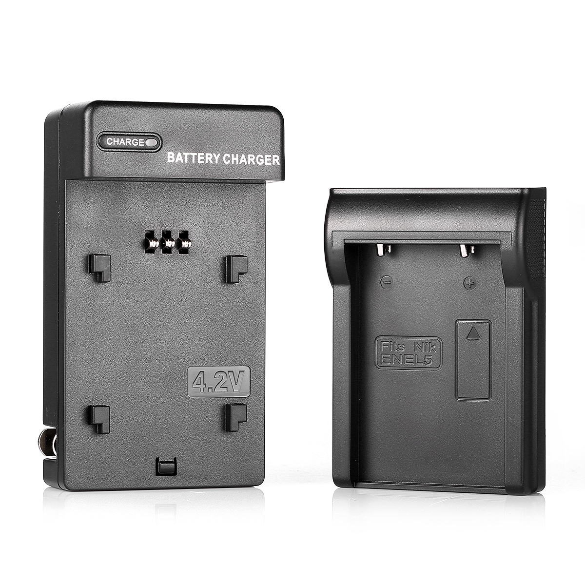 Kit 2 Batterie + Caricabatterie Per Nikon EN-EL5 - Compatibile Con Coolpix P3, P4, P500, S10 E Altri