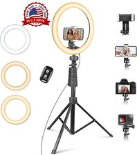Aro De Luz LED Para Fotografia Maquillaje Para Celular Con Tripode Y Soporte ..