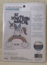 Dimensions BE SOMETHING MAGICAL UNICORN Cross Stitch Kit 5X7 Sealed - NEW
