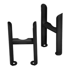 Utopia Vertical Traditional Column Triple Radiator Feet Matt Black