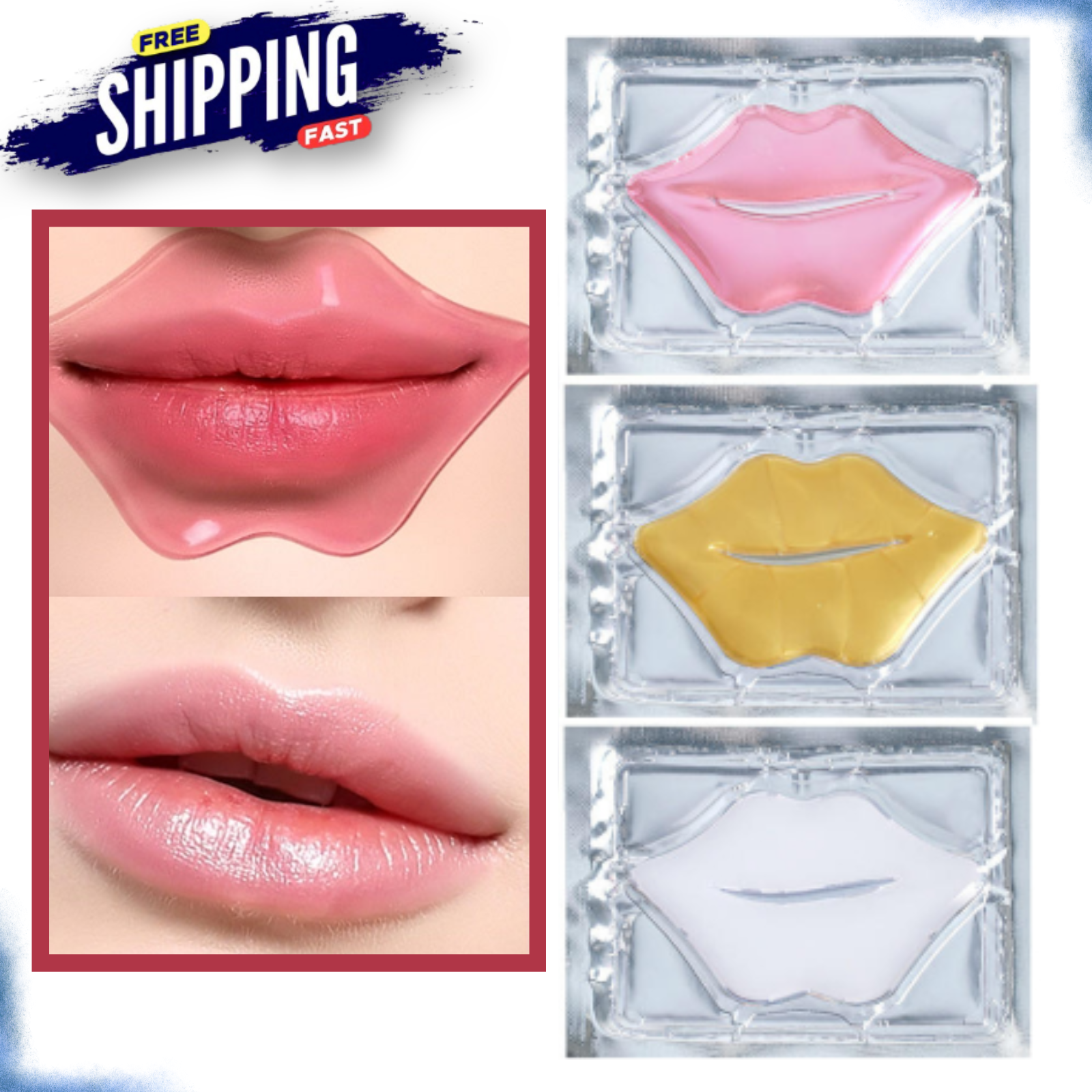 Lip Mask Hydrating Collagen Crystal Gel Shiny Moisturizing Lip Mask Plumping Lip-image