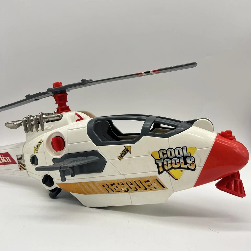Tonka Cool Tools Search 'N Rescue Helicóptero 1997 Hasbro Juguete Niños Niñas De Colección Foto 2 de 4