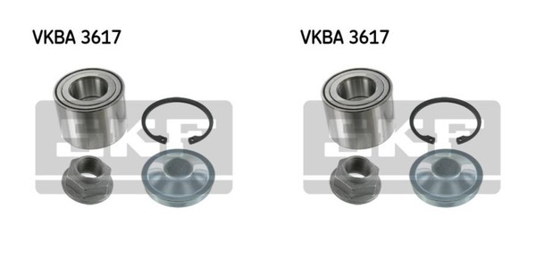 SKF 2X Radnabe Radlagersatz Hinten FüR Renault Trafic II Bus Opel Vivaro Kasten-image