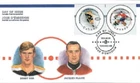 Canada Post 2000 Combo FDC: 2 x 46¢ NHL ALL-STARS: Orr / Plante - Sc 1838e-f