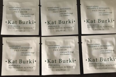Lot of 6: Kat Burki Essential Radiance VITAMIN C INTENSIVE FACE CREAM 2ml Sample